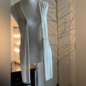 Banana Republic Heritage asymmetrical gilet beje size L NWT